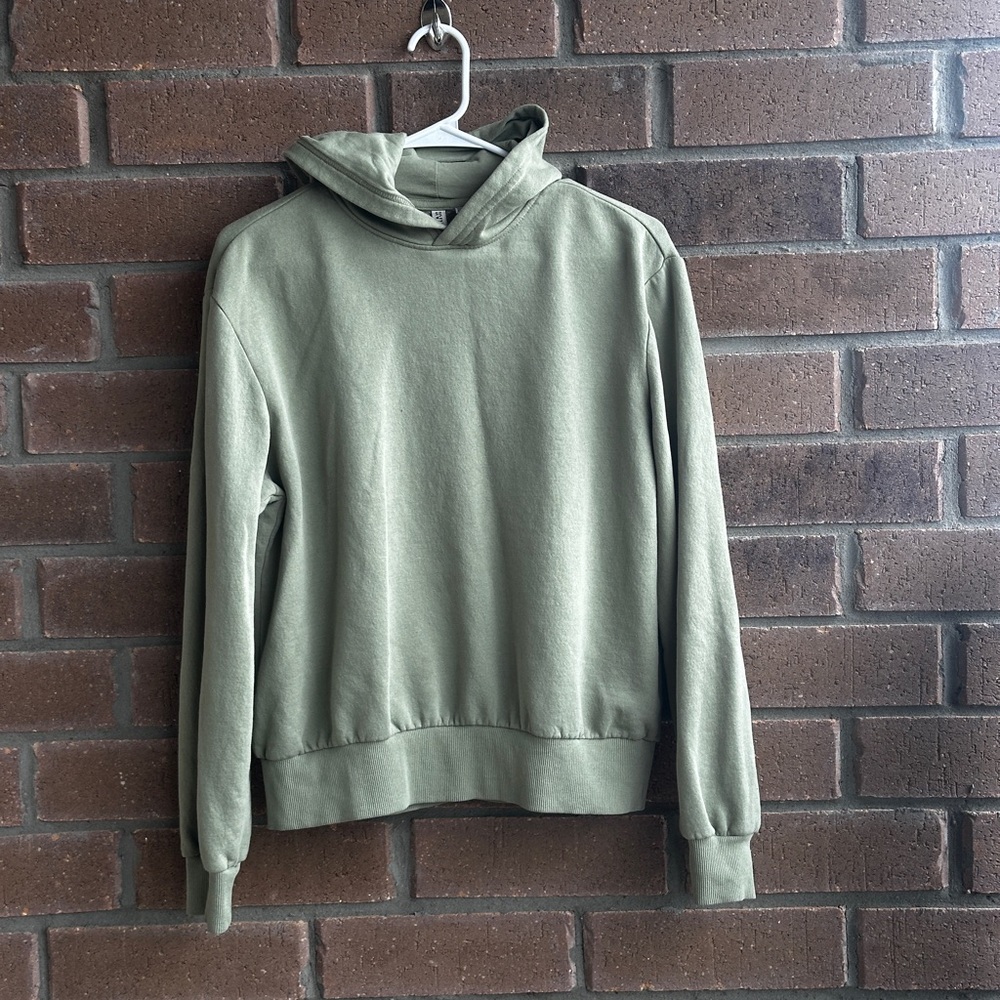 Divided Olive Green Pullover Hoodie